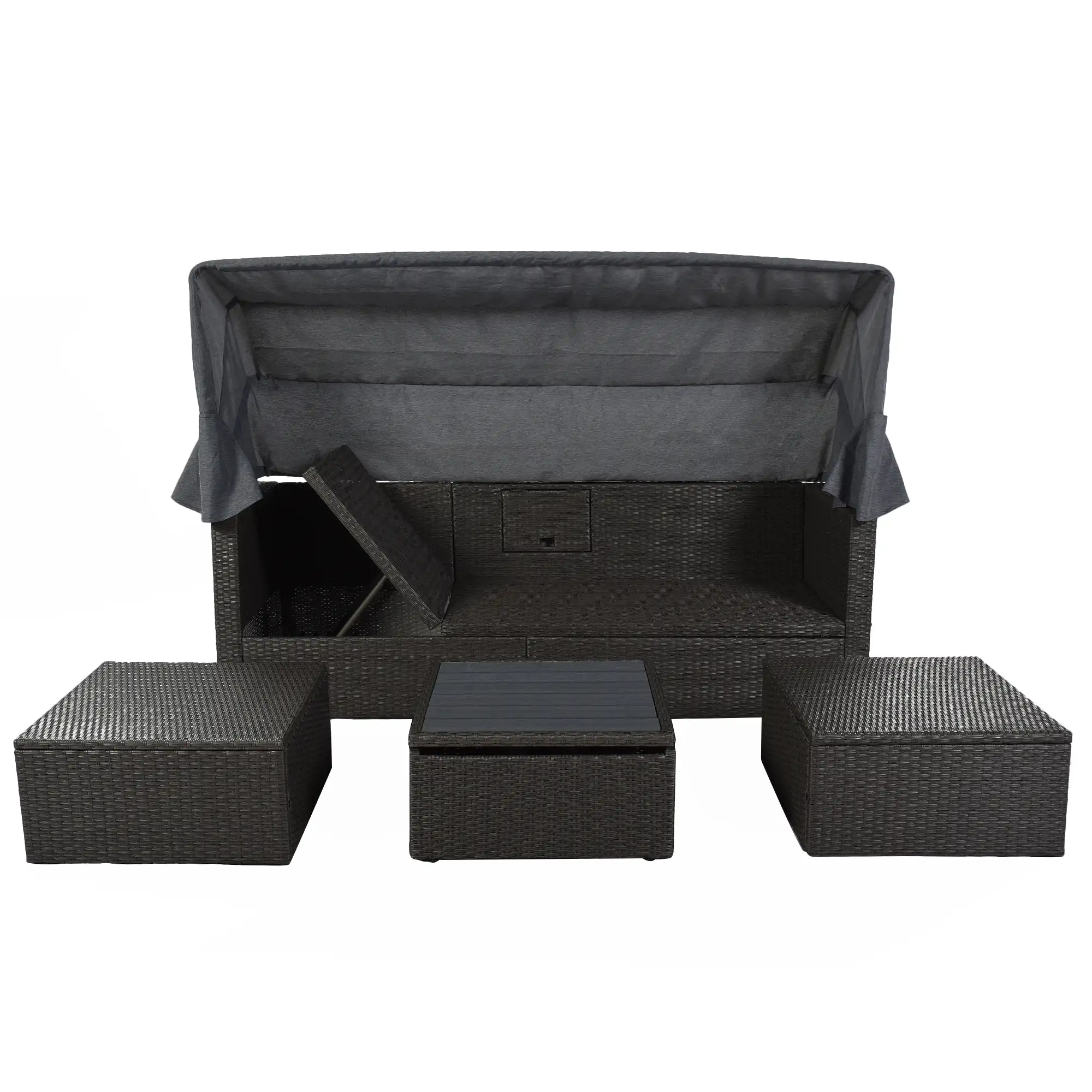 Elegant outdoor daybed designed for leisure and comfort in gardens or patios