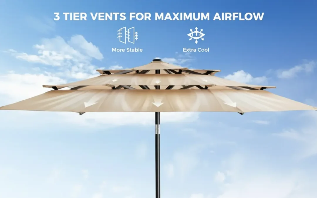 3-Tier Vented Umbrella Review: Does it Actually Stop Wind?