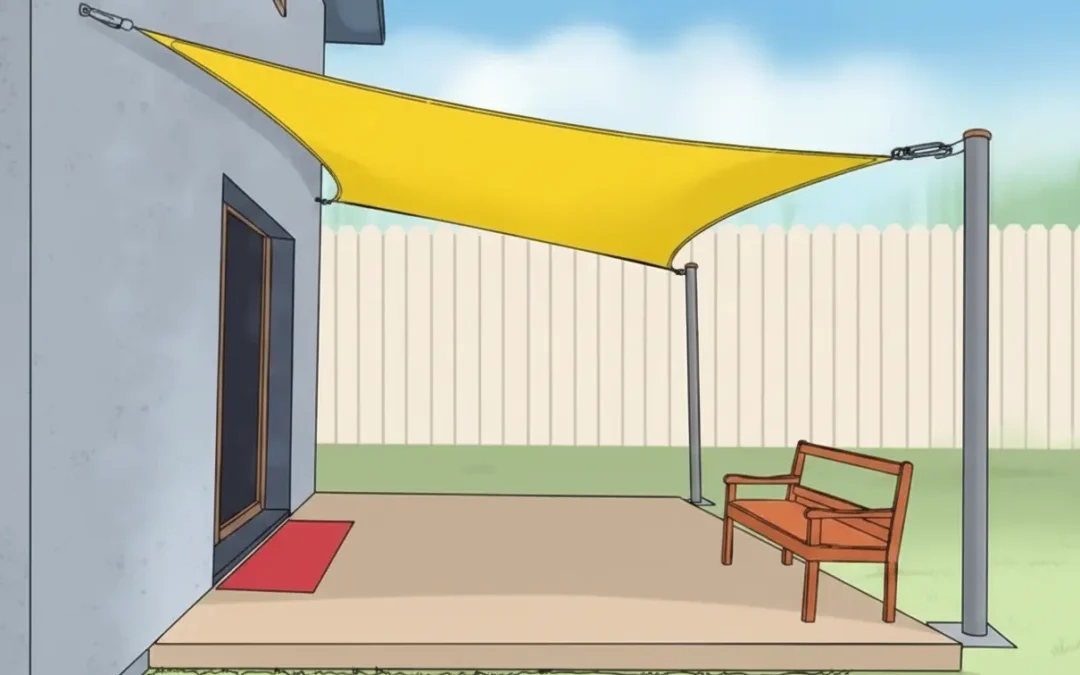 Comment installer une voile de parasol (Guide de bricolage)