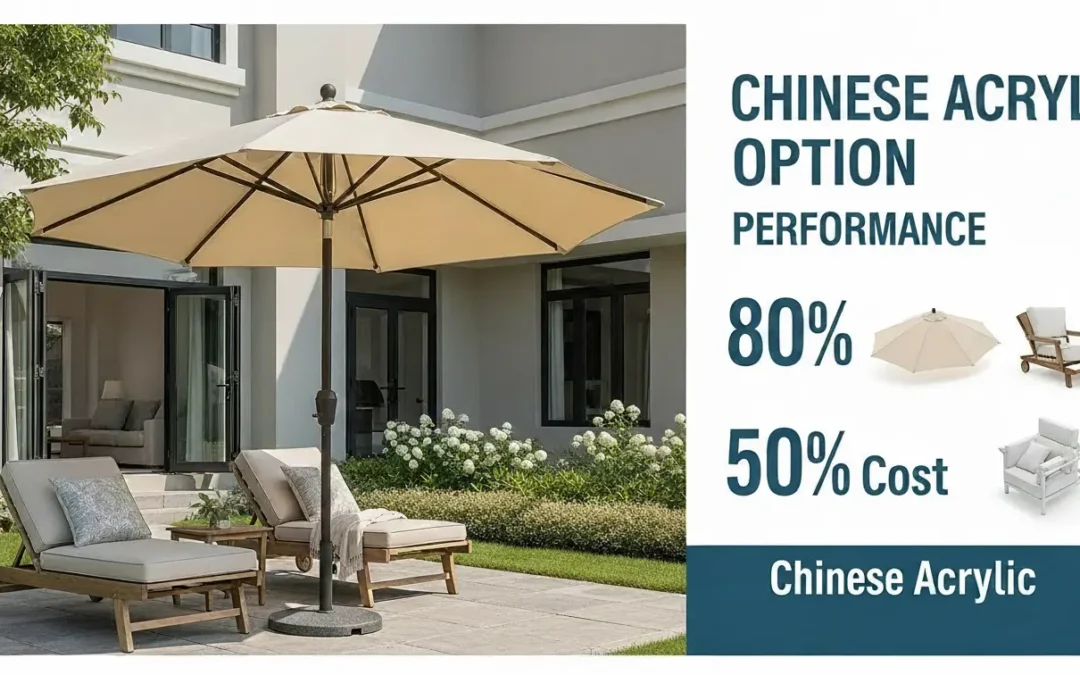 L'option “ acrylique chinois ” : performances 80%, coût 50%