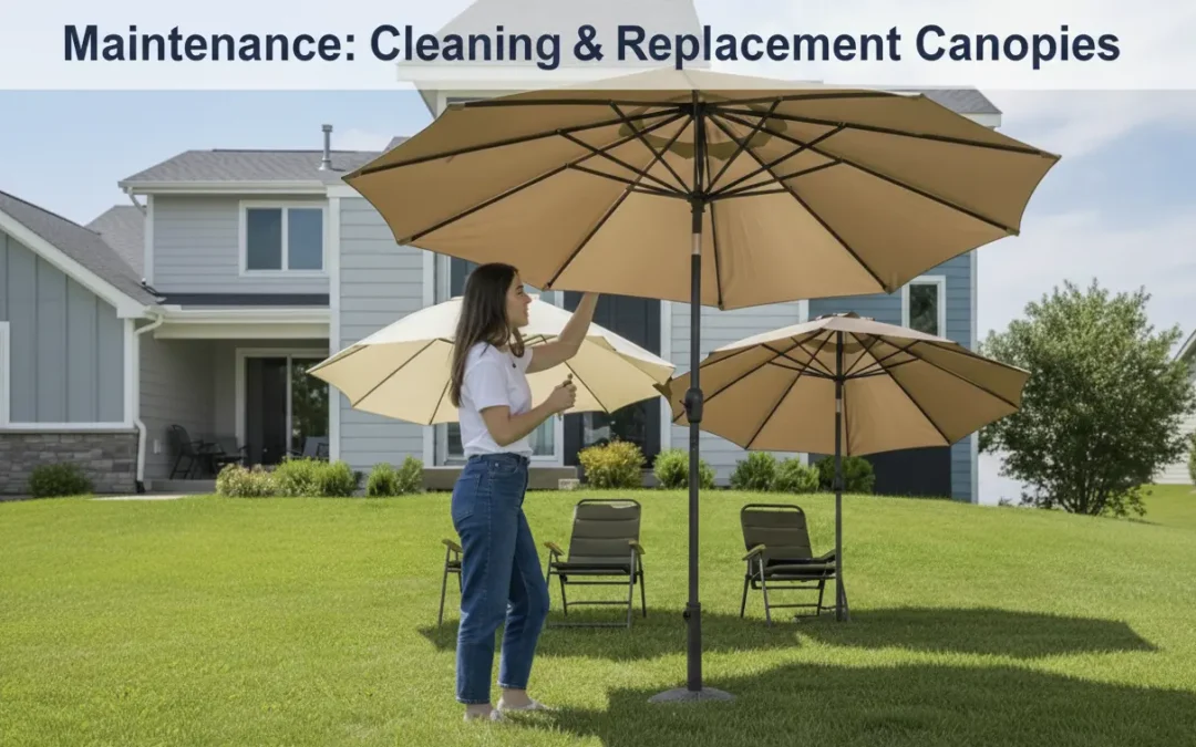 Maintenance : Nettoyage et remplacement des auvents