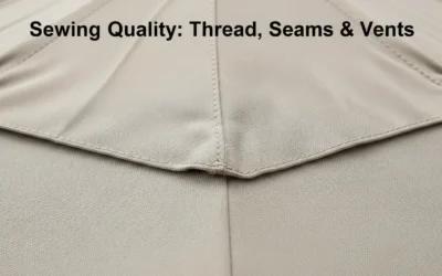 Sewing Quality: Thread, Seams & Vents