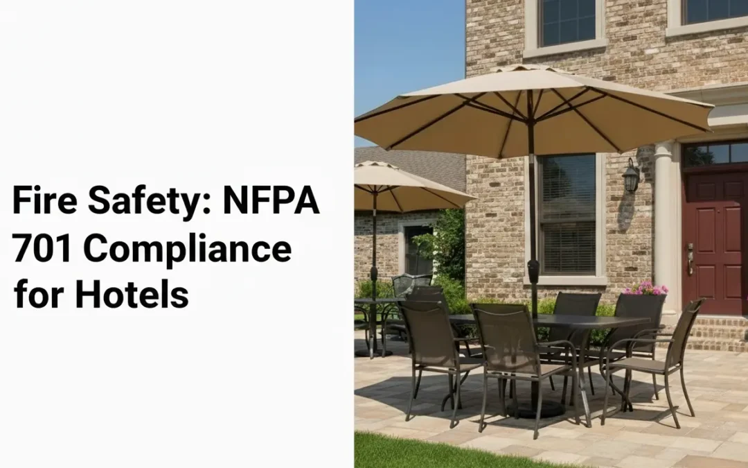 Sécurité incendie : Conformité à la norme NFPA 701 pour les hôtels