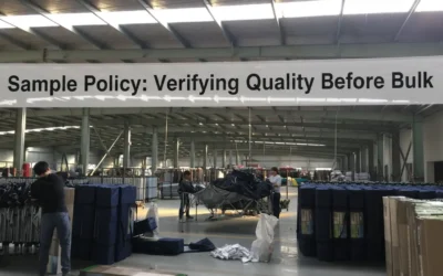 Sample Policy: Verifying Quality Before Bulk